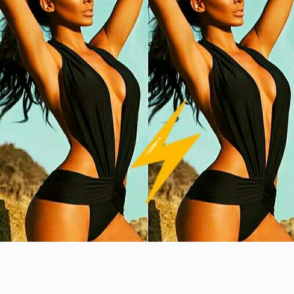 Crossover Monokini Black Swimsuit ~BNIP!!